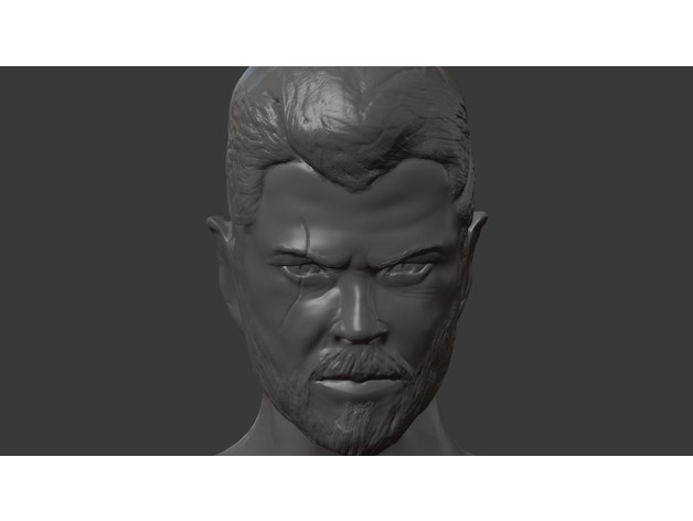 thor ragnarok büstü heykeller avengers konum: rahat heykeltraşlık 3D print model - Mito3D
