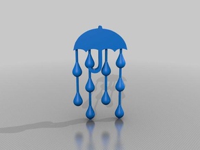 umbrella signs & logos 3d print model - Mito3D
