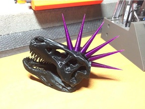 punk-rex separate spikes Tiere 3d print model - Mito3D