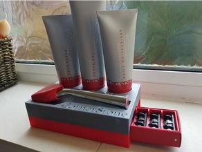 shaving set cornerstone organization razor holder shave cream 3d print model - Mito3D