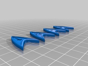 star trek insignia de la serie original el traje insignias 3d print model - Mito3D