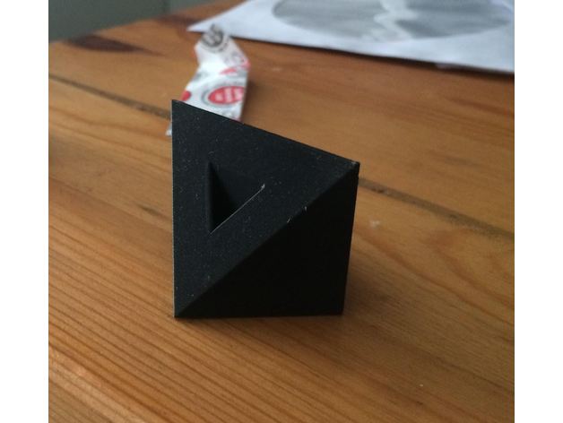 cutcube de pie matemáticas art cubo calibración la impresora 3D print model - Mito3D