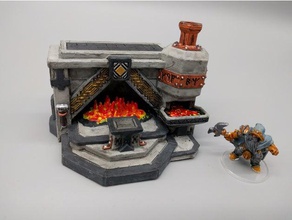 openforge - dwarven runeforge toy & game accessories 28mm gaming openlock rpg tabletop 3d print model - Mito3D