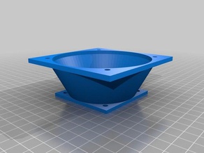 my customized various fan size conversion adapters 3d print model - Mito3D