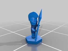 lotp spearmen helm4 games boardgame components lure prophets miniature soldier 3d print model - Mito3D