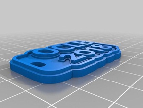 oclb 2018 - 3 llaveros personalizado 3d print model - Mito3D