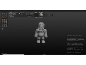 stout dwarf dummy 3d printing model middle-earth middle earth sculptris sculpture 3d print model - Mito3D