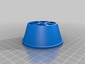 coned filament spool centercaps 3d printer accessories center cap cone holder 3d print model - Mito3D