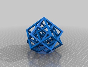 meine angepasste Gitter-cube v2 neue Möglichkeiten Mathe-Kunst kundengebundene 3d print model - Mito3D