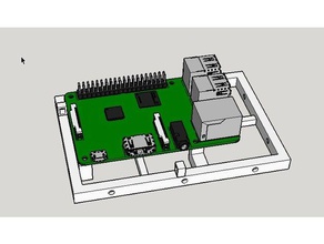 tilemount raspberry pi 2 3 3+ mount 3d printer accessories octoprint case 3d print model - Mito3D