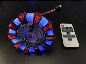 iron man arc reactor props avengers ironman remote controlled usb 3d print model - Mito3D