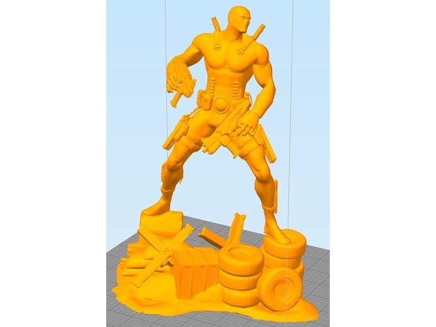 deadpool base 3D print model - Mito3D
