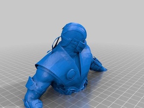 subzero bust 3d printing 3d print model - Mito3D