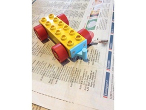 duplo tren de enganche perno la pieza recambio juguetes mecánicos zug lego juguete 3d print model - Mito3D