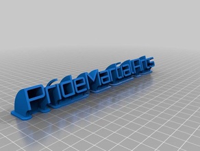 pride martial arts name plate office customized 3d print model - Mito3D