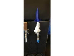 rocket tap handle 3d print model - Mito3D