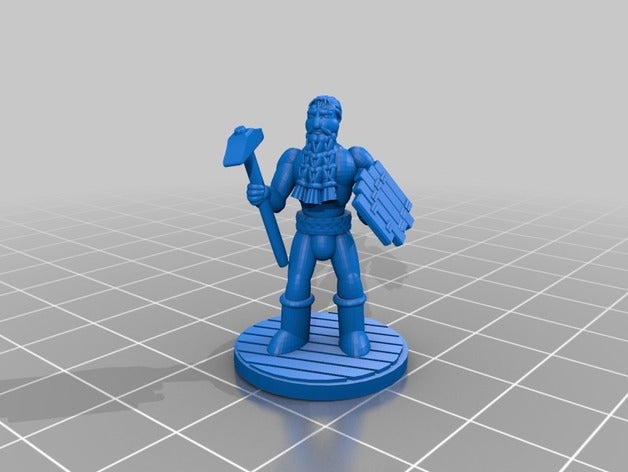 vlfberht bear pathfinder viking blacksmith d&d dnd barbarian fighter 3d printing 3D print model - Mito3D