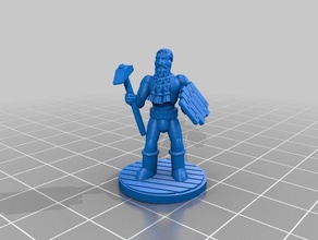vlfberht urso pathfinder viking ferreiro d&d dnd bárbaro lutador A impressão 3d 3d print model - Mito3D