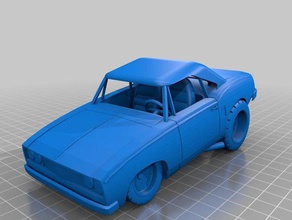 fortnite hot rod de l'automobile 3d print model - Mito3D