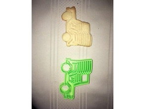 jeep flag cookie cutter kitchen & dining american 3d print model - Mito3D