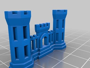 engineer castle coins & badges army combat engieneering sapper usace usmc us 3d print model - Mito3D