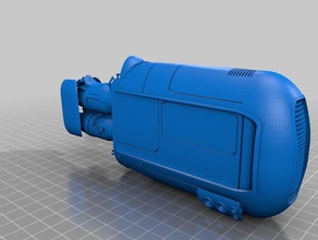 rey du speeder des véhicules 3d print model - Mito3D