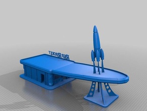 fallout kırmızı roket istasyonu binalar ve yapılar 3d print model - Mito3D