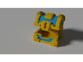 clash clan de la poitrine modèle meubles les clans affrontement or 3d print model - Mito3D