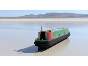 venice north narrow boat vehicles barge canal ellesmere england port 3d print model - Mito3D