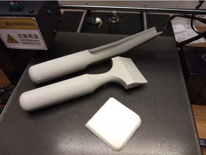 silicone scraper spatula hand tools remover shower 3d print model - Mito3D