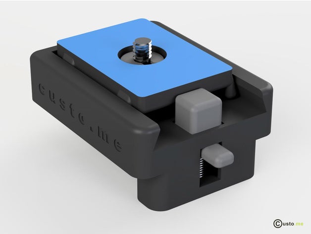 hızlı levha bırakın kamera manfrotto çabuk serbest hızlı-plaka monte edin plaka 3D print model - Mito3D