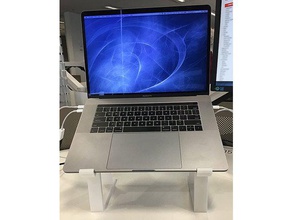 macbook pro laptop stand computer das 3d print model - Mito3D