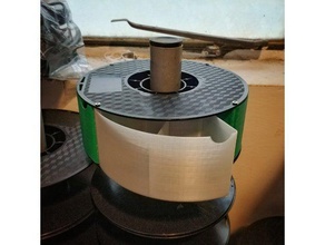 personalizable cola de la caja almacenamiento diy cuadro filamento bobina 3d print model - Mito3D