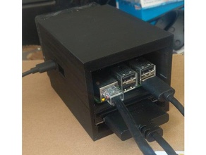 raspberry pi nas computer networking network storage bplus case server rack 3d print model - Mito3D