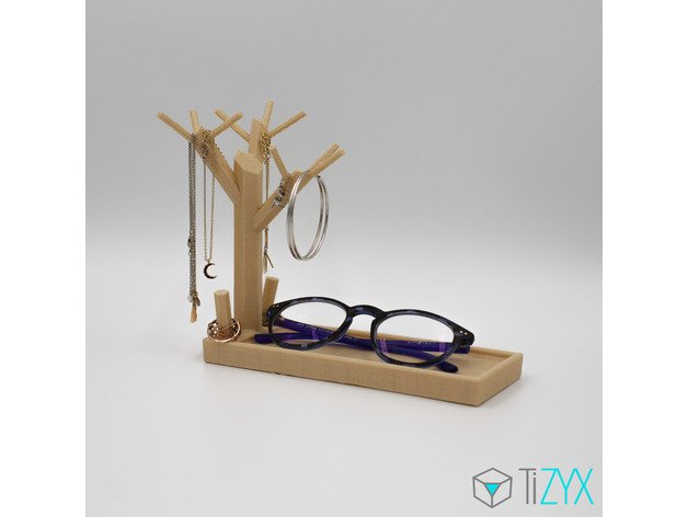 arbre bijoux gioielli albero regalo occhiali lunette la festa della mamma 3D print model - Mito3D