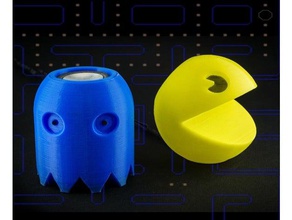 pacman ghost speaker hobby boombox mobile game retro 3d print model - Mito3D