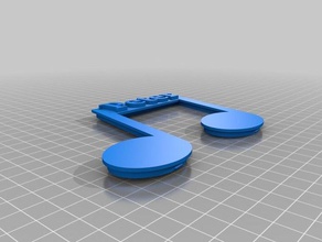 nota musical w nombre La impresión en 3d 3d print model - Mito3D
