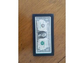 cadre billet de 1 dollar décor déco photo 3d print model - Mito3D