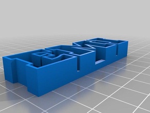 mi texto personalizado de almacenamiento las esculturas 3d print model - Mito3D