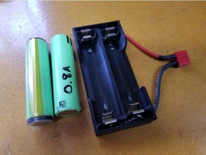 18650 bateria carregamento da bandeja w o bms eletrônica protegido suporte carregador 3d print model - Mito3D