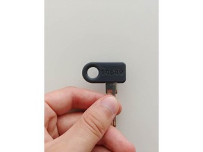 Tesla bisiklet kilidi anahtarı değiştirme Anahtarlık die bikelock kapak anahtar keycover deliği kilit yedek 3d print model - Mito3D