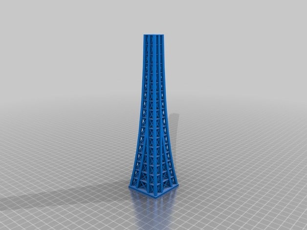 torre eiffel di ingegneria diviso 3D print model - Mito3D