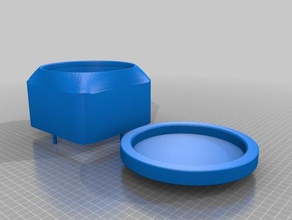caixa do filtro de ar servidor fã shopvac diy purificador hepa 3d print model - Mito3D