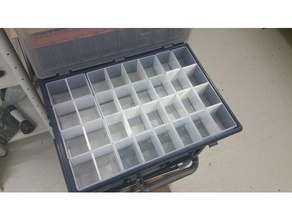 raaco assorter 55 - box-Teiler Werkzeug-Halterungen & Boxen box-Veranstalter compartmens modular-Boxen Toolboxen 3d print model - Mito3D