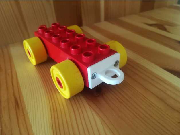 duplo trem de reboque gancho peças reposição mecânico brinquedos zug lego brinquedo 3D print model - Mito3D