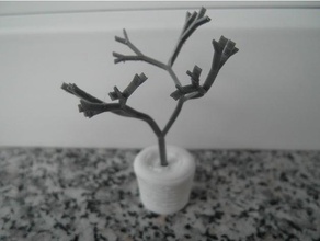 parametic artificial tree math art sculptures customizable customizer 3d print model - Mito3D