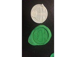 emoticono de la cara del cortador galleta La impresión en 3d galletas facebook linguaccia tagliabiscotti 3d print model - Mito3D
