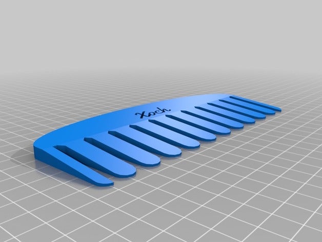 peine xoch comb bathroom customized 3D print model - Mito3D