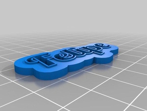 felipecalado keychains customized 3d print model - Mito3D