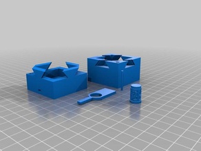 unmöglich Schwalbenschwanz-box Rätsel box lock puzzle storage 3d print model - Mito3D
